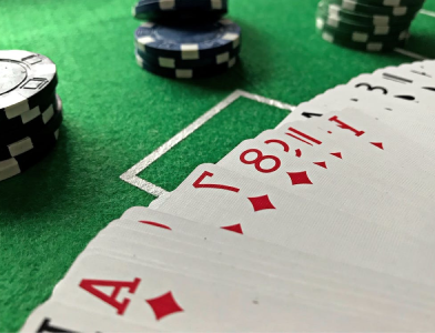 Casino Night - cards and chips on felt table